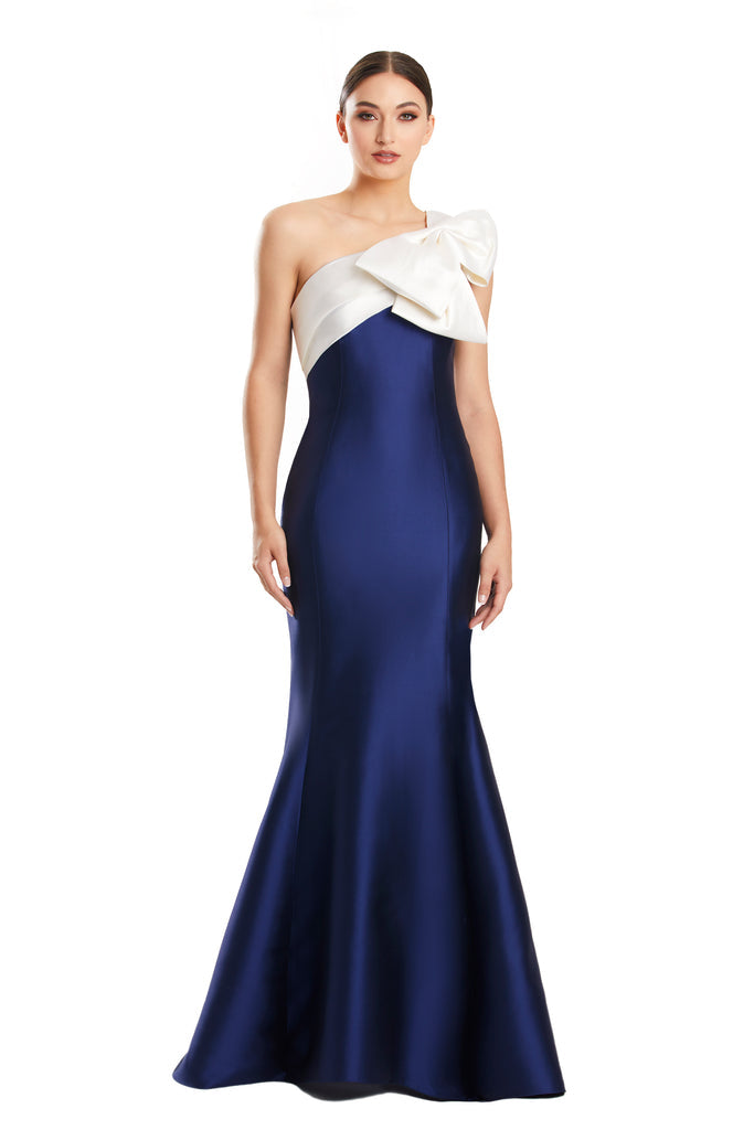 Alexander by Daymor 1850F23 Mermaid Long Formal Pleated Evening Dress