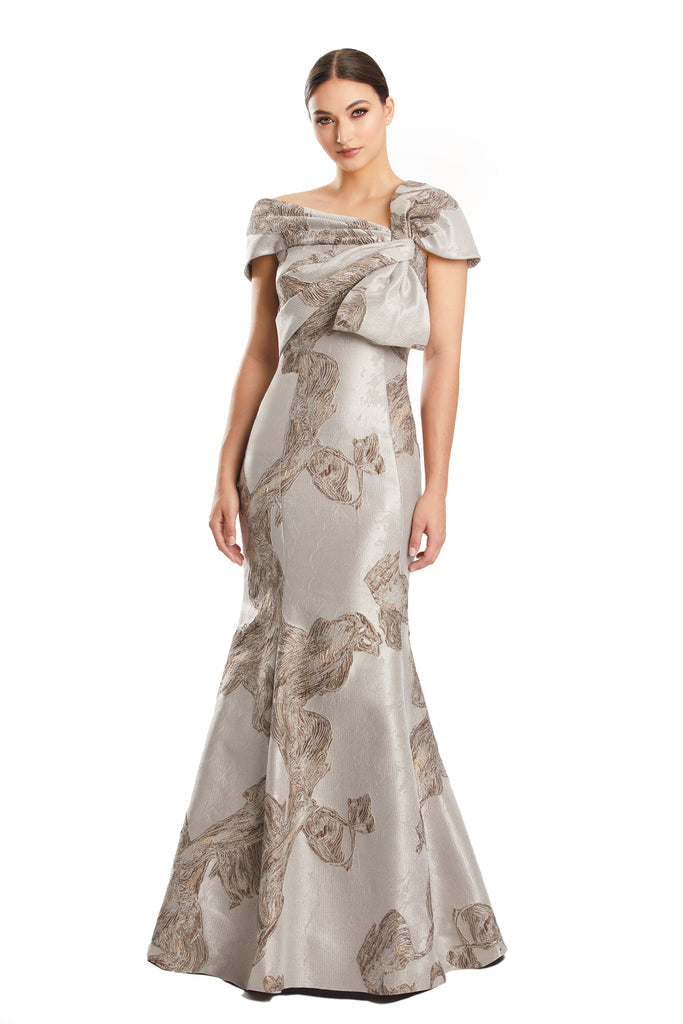 Alexander by Daymor 1864F23 Printed Lng Mermaid Formal Evening Dress