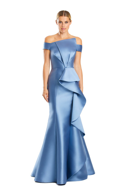 Alexander by Daymor 1873F23 Prom Long Pleated Formal Ruffled Evening Dress