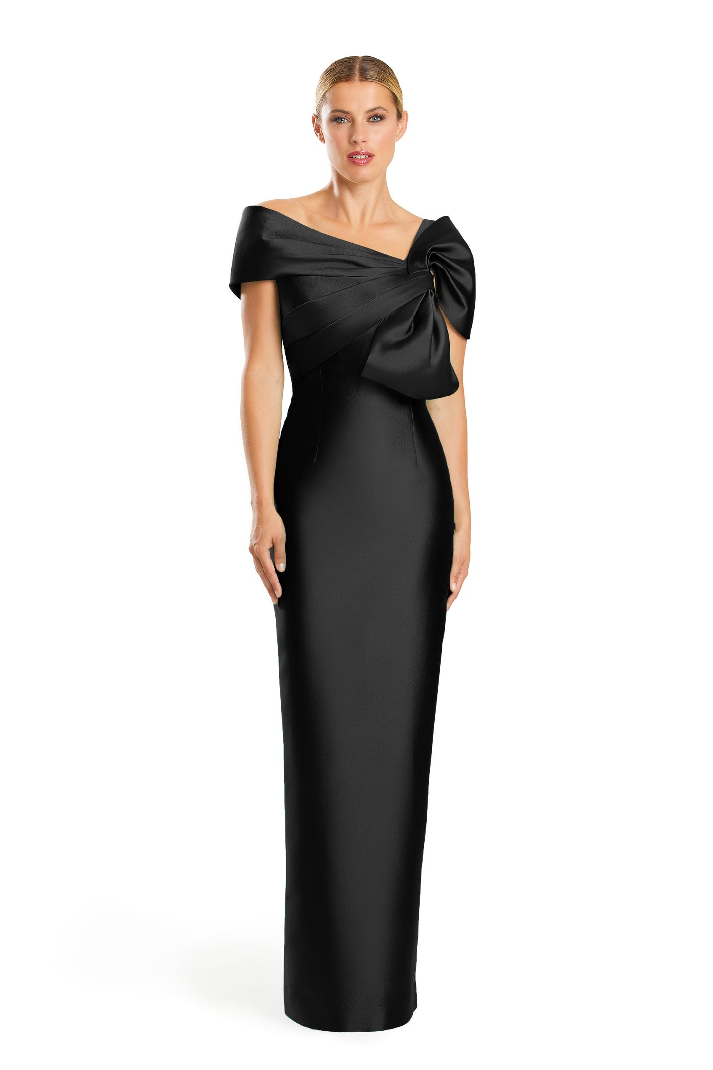 Alexander by Daymor 1885F23 Long Formal Pleated Evening Dress