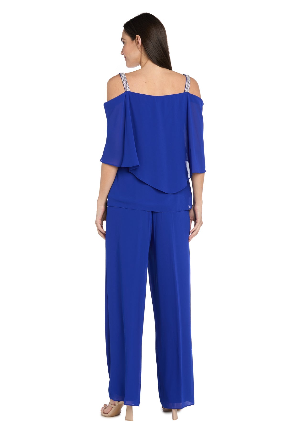 Long Ruffle Pant Suit Formal R&M Richards 1939