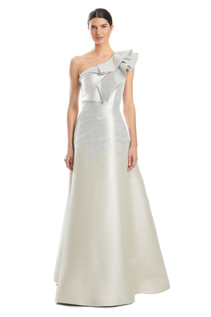 Alexander by Daymor 1950S24 A Line Long Formal Two Tone Prom Dress