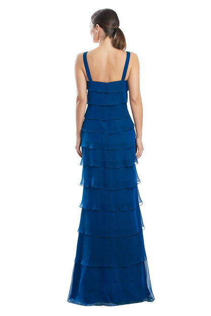 Alexander by Daymor 1958S24 A Line Long Formal Layered Evening Prom Dress