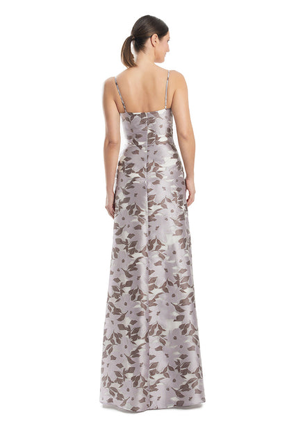 Alexander by Daymor 1963S24 Long Two Piece Ball Gown Printed Formal Jacket Dress
