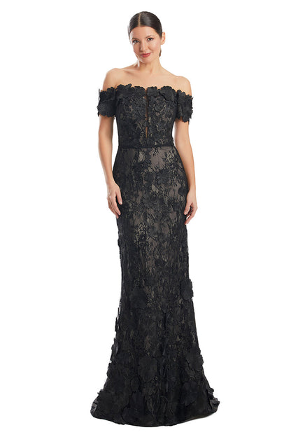 Alexander by Daymor 1971S24 Long Formal Lace Applique Mermaid Dress