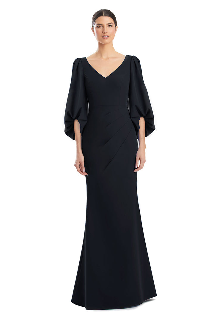 Alexander by Daymor 1974S24 Long Mother of the Bride Pleated Formal Dress