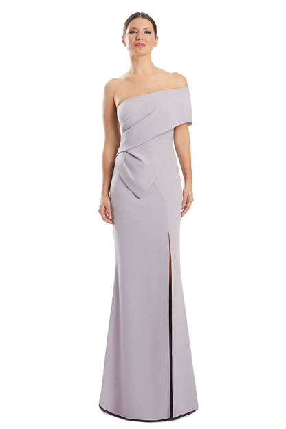 Alexander by Daymor 1981S24 Fitted Long Formal Peplum Evening Dress