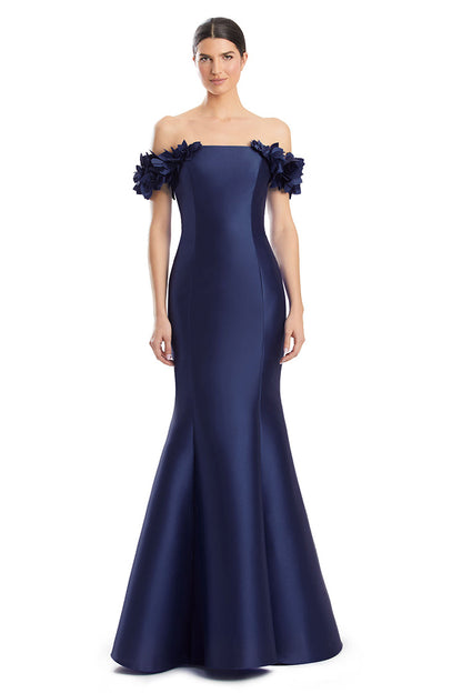 Alexander by Daymor 1991S24 Long Formal Floral Applique Mermaid Prom Dress