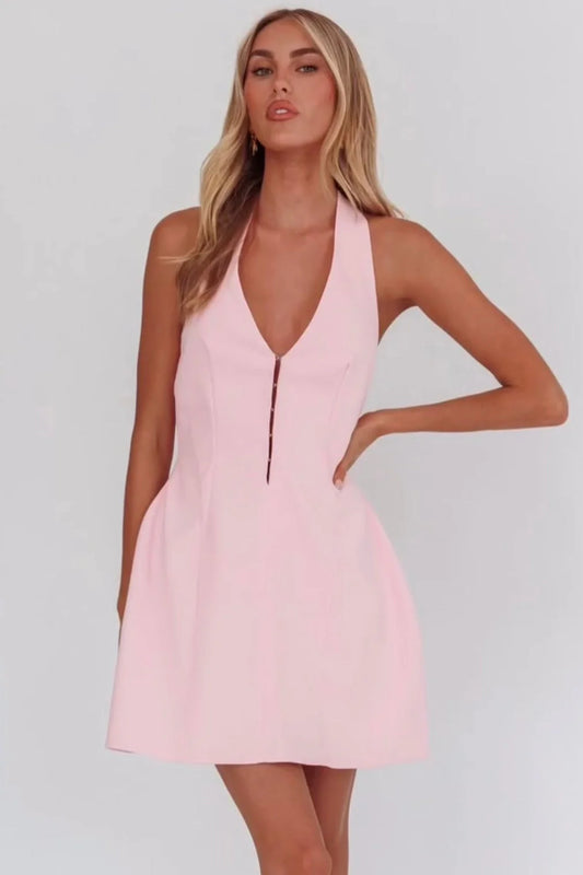 Elisabeth Mini Dress - Pink