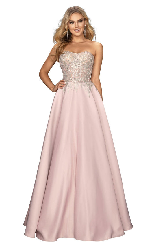 Terani Couture 2011P1197 Long Strapless Prom Dress