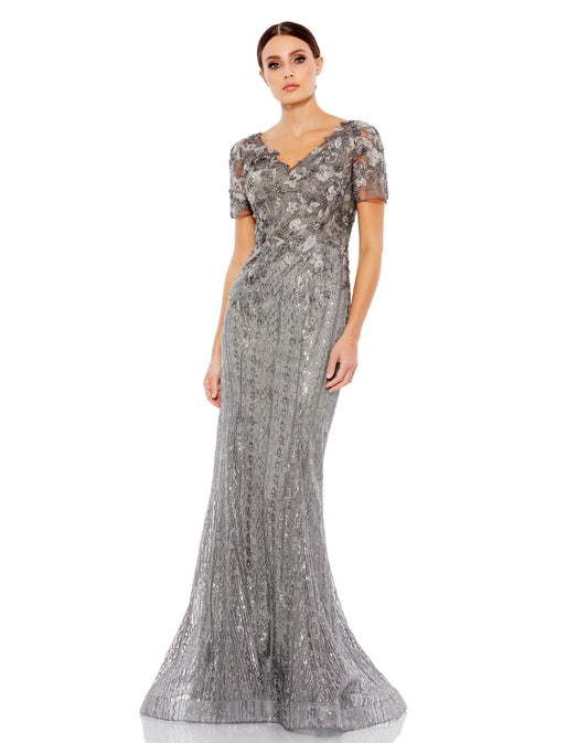 Long Fitted Formal Evening Trumpet Gown Fitted Trumpet Evening Mac Duggal 20282
