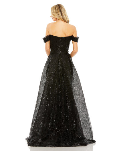 Long A Line Formal Overskirt Prom Dress A Line Overskirt Prom Mac Duggal 20515