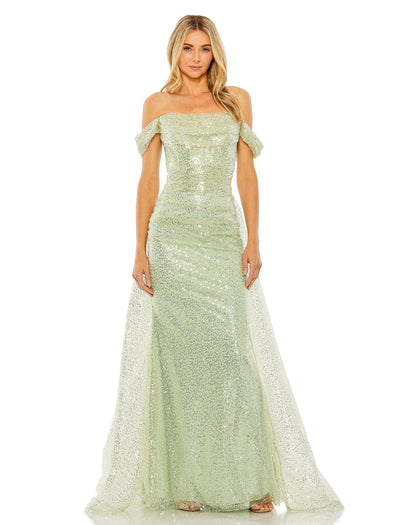 Long A Line Formal Overskirt Prom Dress A Line Overskirt Prom Mac Duggal 20515