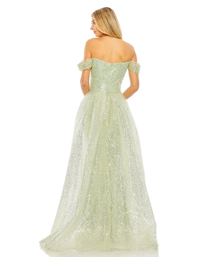 Long A Line Formal Overskirt Prom Dress A Line Overskirt Prom Mac Duggal 20515
