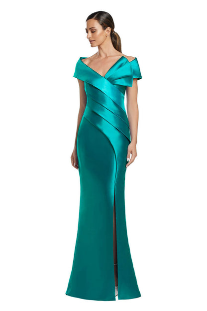 Alexander by Daymor 2052F24 Long Formal Pleated Evening Dress