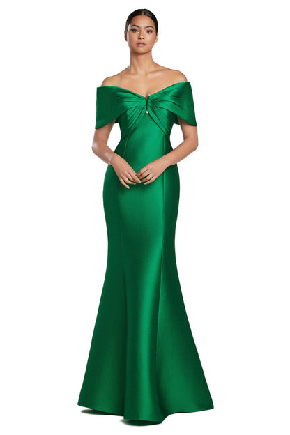 Alexander by Daymor 2053F24 Pleated Long Mermaid Formal Evening Dress