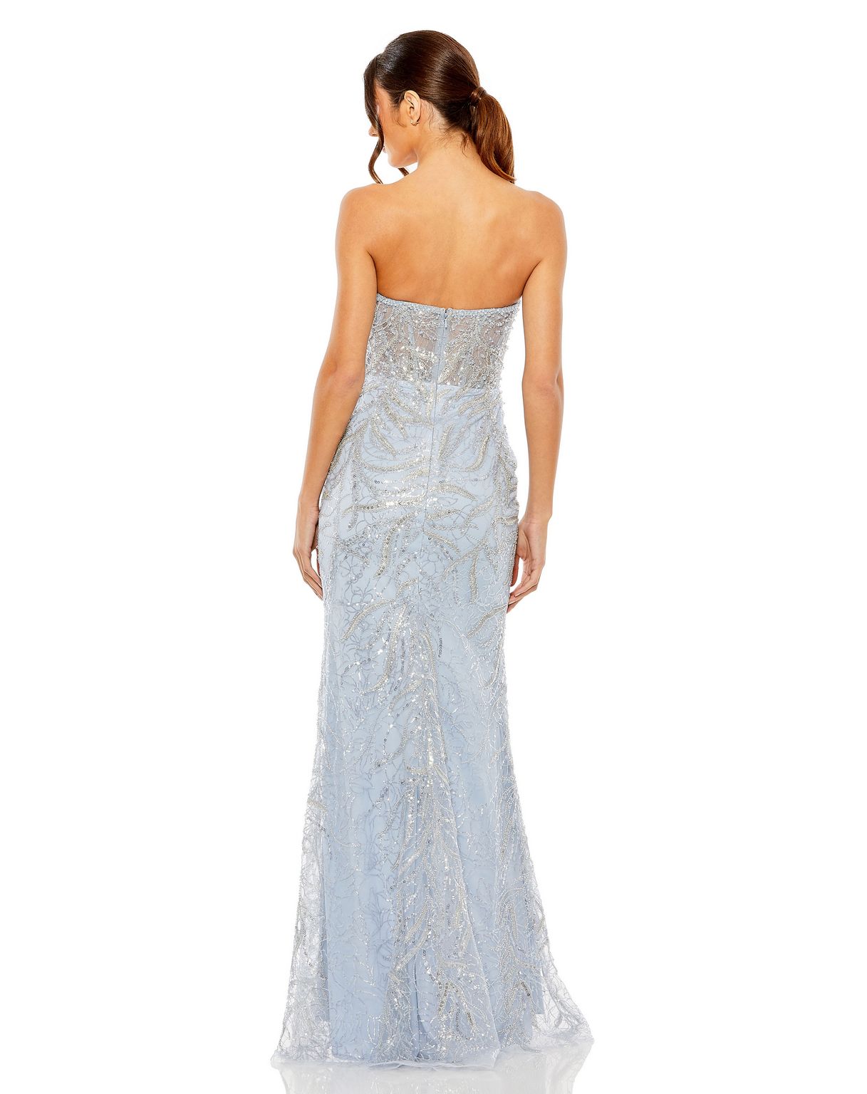 Glittered Long Prom Dress Glittered Long Prom Mac Duggal 20544