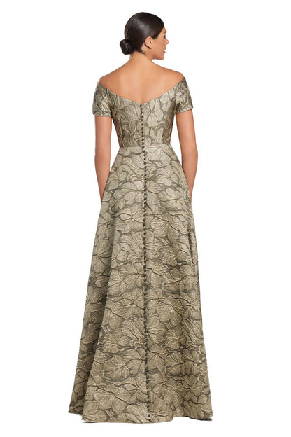 Alexander by Daymor 2055F24 A Line Long Formal A Line Pocket Evening Dress