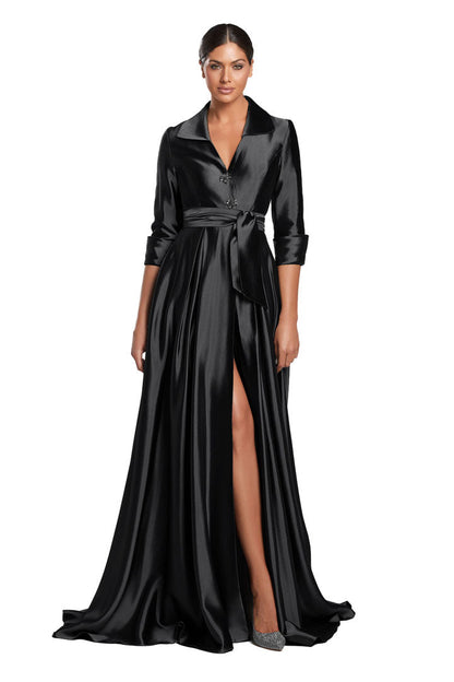 Alexander by Daymor 2067F24Evening Long Formal Slit A Line Dress