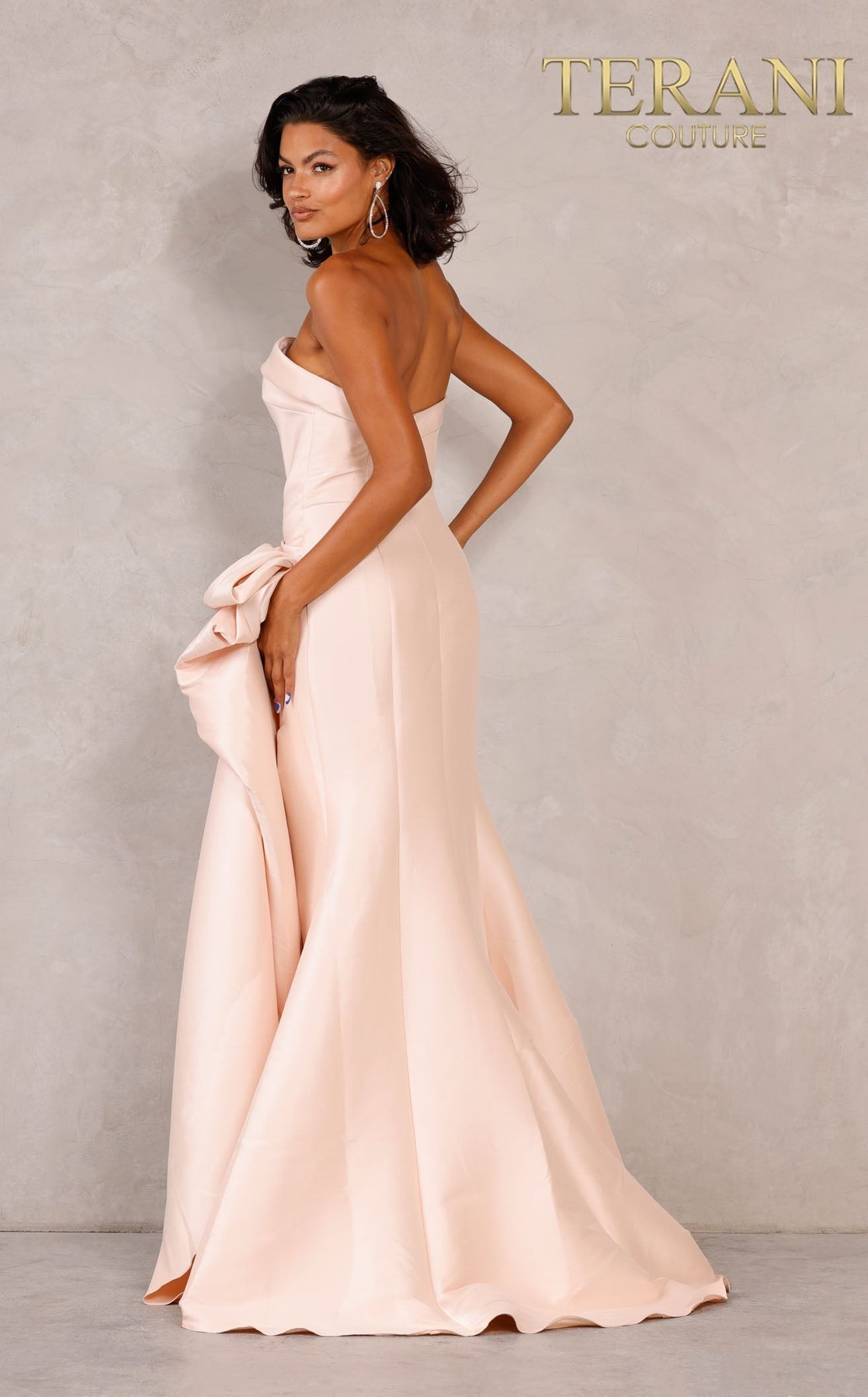 Terani Couture 2111P4019 Prom Long Strapless Dress