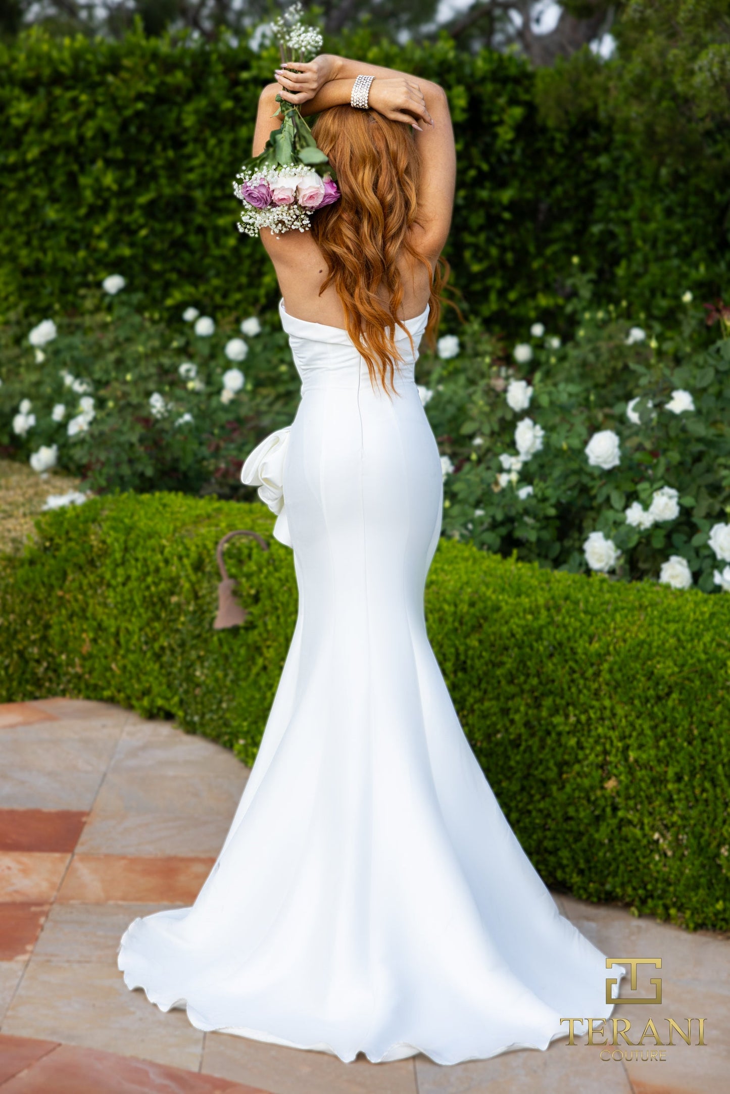 Terani Couture 2111P4019 Prom Long Strapless Dress
