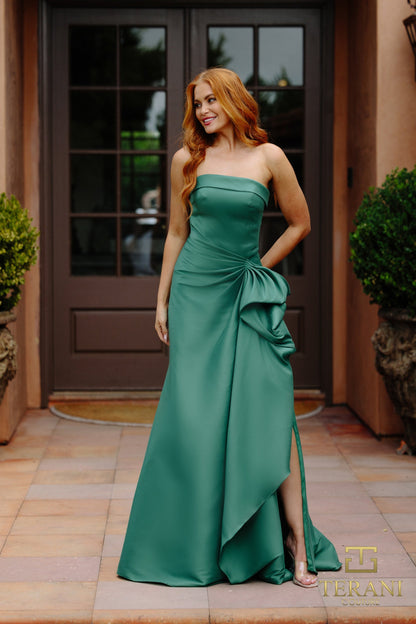 Terani Couture 2111P4019 Prom Long Strapless Dress