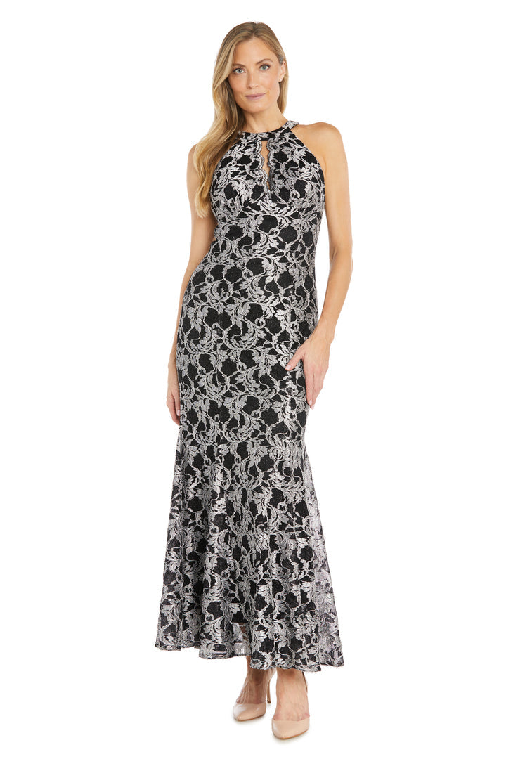 Morgan & Co 22199R  Long Formal Halter Prom Dress