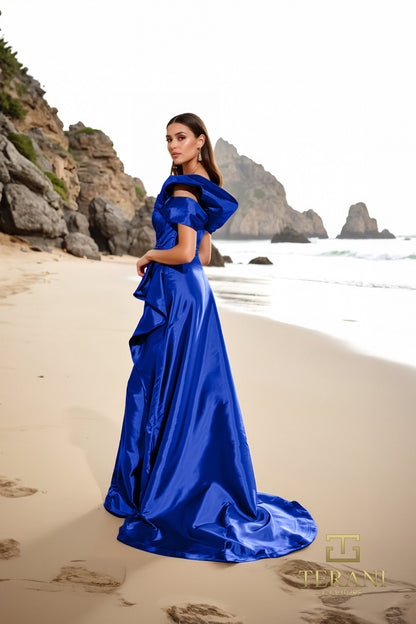 Terani Couture 252E5148 Long Formal Slit Evening Dress