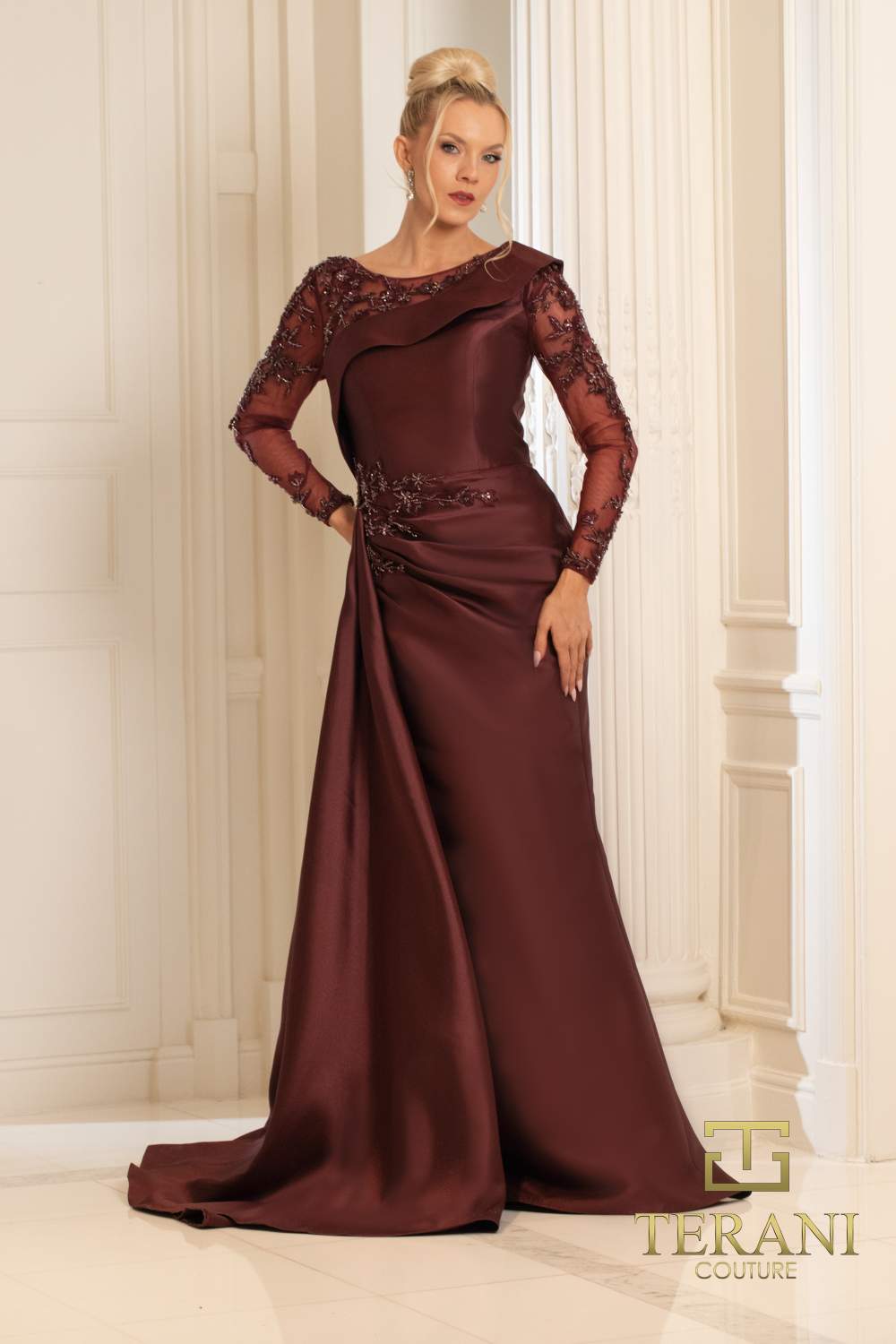 Terani Couture 252M5344 Long Formal Mother of the Bride Dress