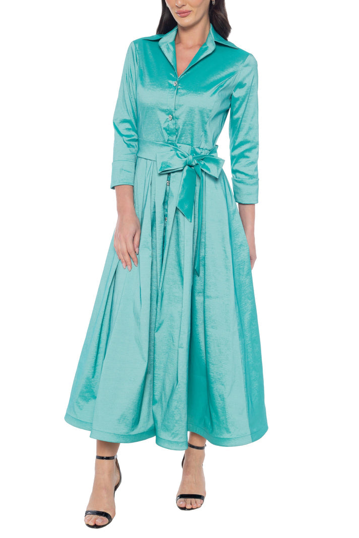 Marina 268350 Midi Length A Line Cocktail Pocket Dress