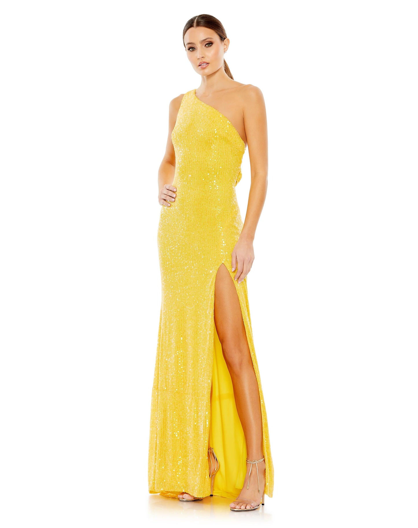 Prom Long One-Shoulder Formal Gown by Mac Duggal 26990