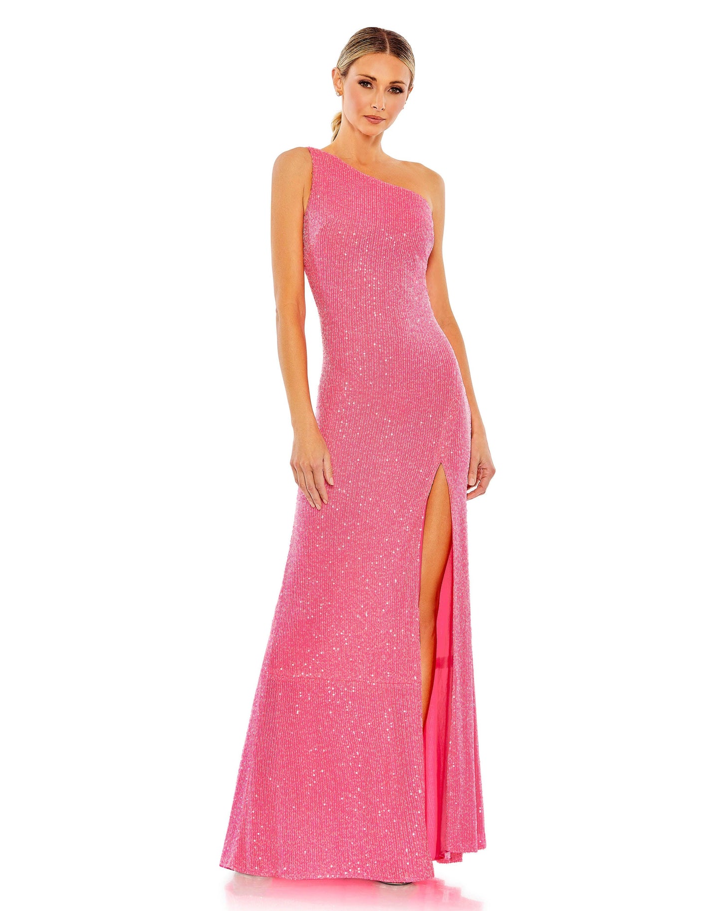 Prom Long One-Shoulder Formal Gown by Mac Duggal 26990