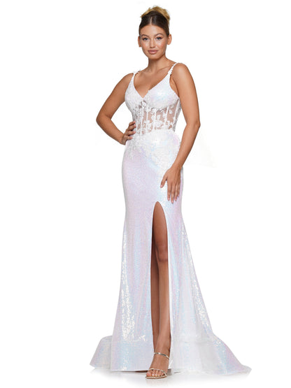 Colors 2848 Colors Long Spaghetti Strap Prom Dress
