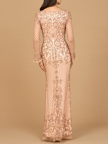 Lara Dresses 28867 Long Formal Beaded Evening Dress