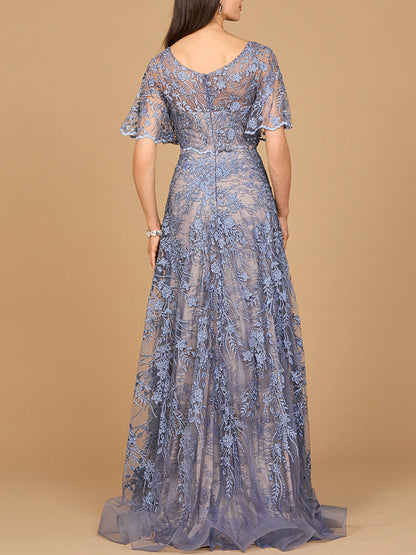 Lara Dresses 28923 Long Lace Formal A Line Dress
