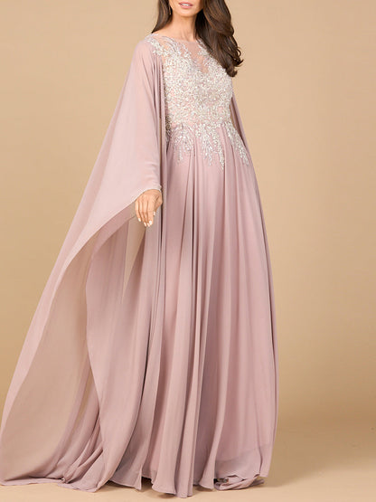 Lara Dresses 28968 Mother of the Bride Long Formal Cape Dress
