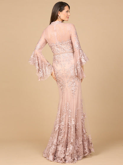 Lara Dresses 28978 Long Bell Sleeve Sleeve Formal Evening Dress