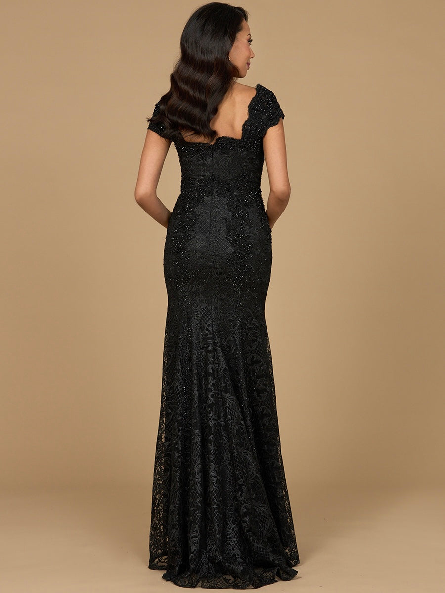 Lara Dresses 28980 Fitted Lace Long Formal Mermaid Dress