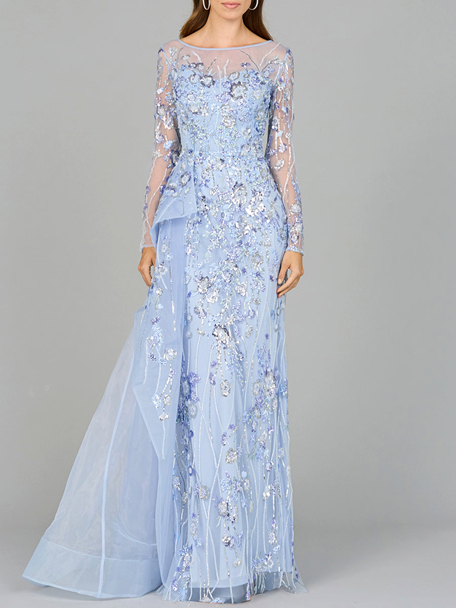 Lara Dresses 29040 Long Mother of the Bride Overskirt Formal Dress