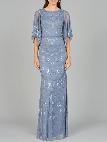 Lara Dresses 29091 Modest Long Formal Beaded Mother of the Bride Dress