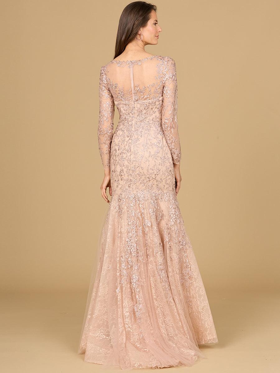 Lara Dresses 29130 Mermaid Lace Applique Long Formal Evening Dress