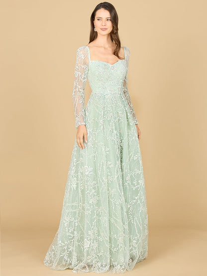 Lara Dresses 29151 Long Mother of the Bride Beaded Lace Dress