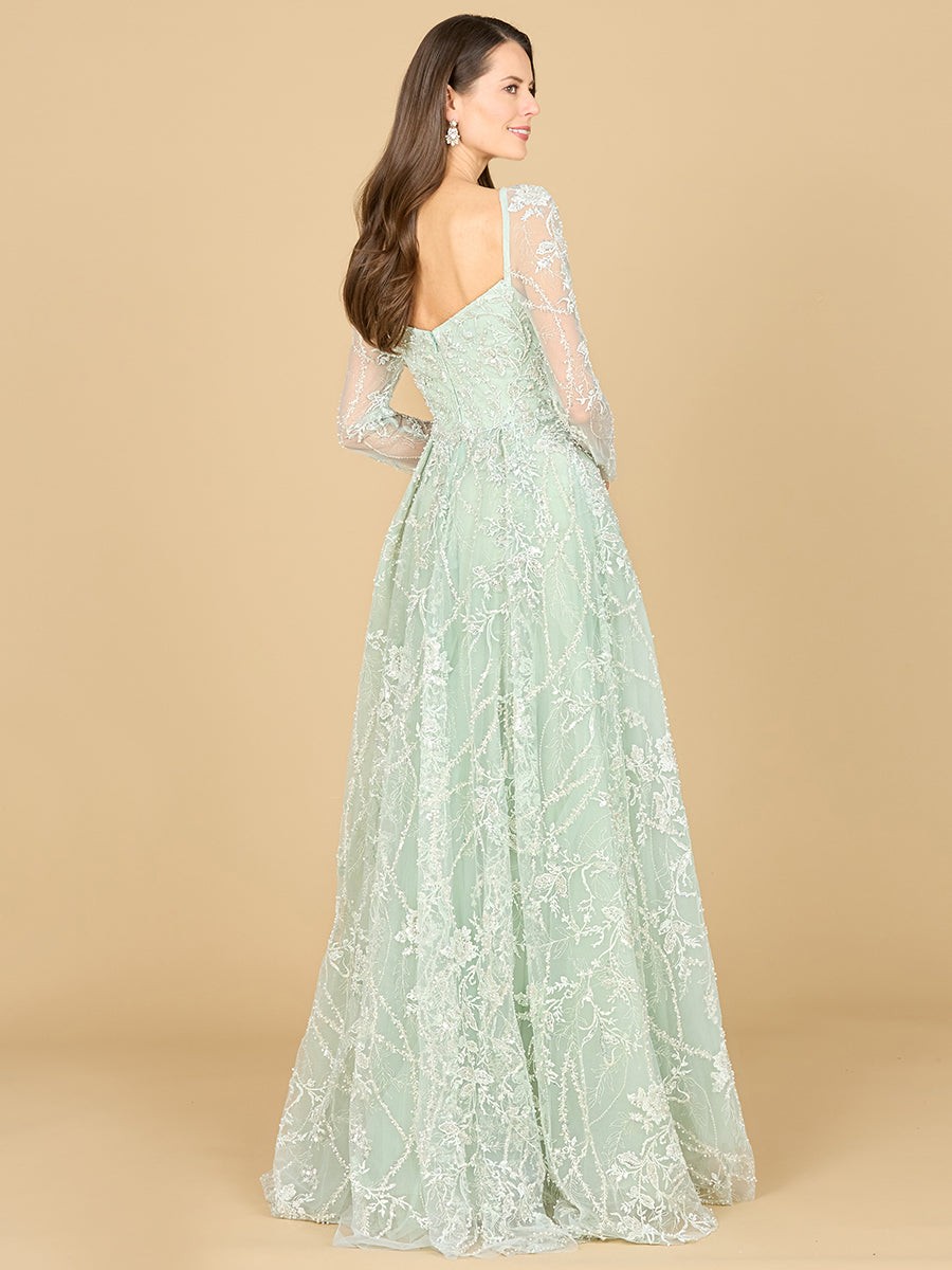 Lara Dresses 29151 Long Mother of the Bride Beaded Lace Dress