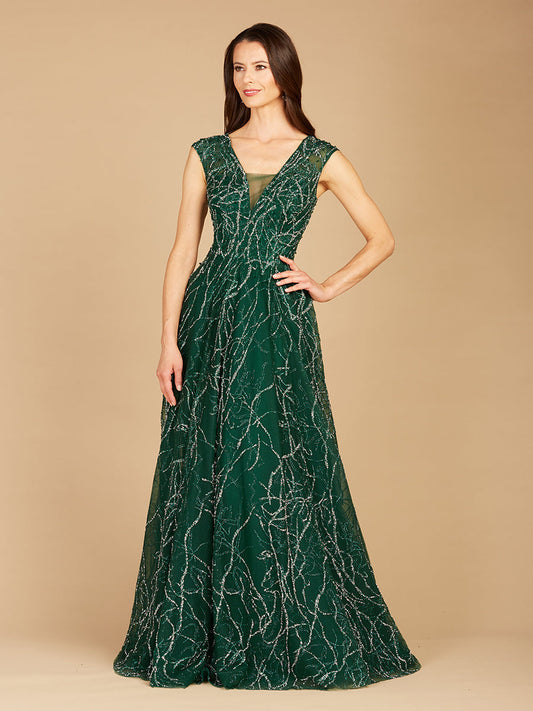 Lara Dresses 29299 A Line Long Formal Beaded Evening Dress