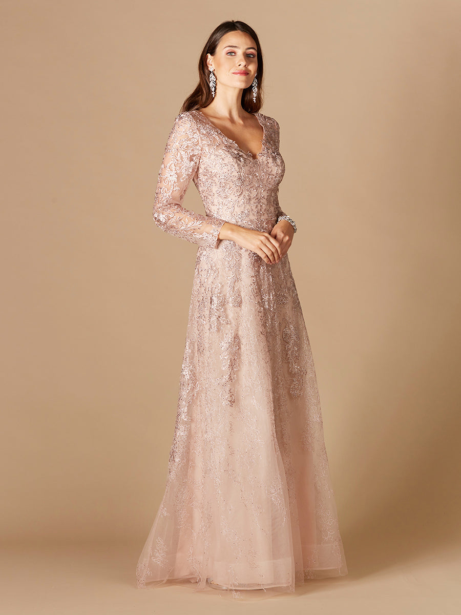Lara Dresses 29326 Long Sleeve Mother of the Bride Lace Dress