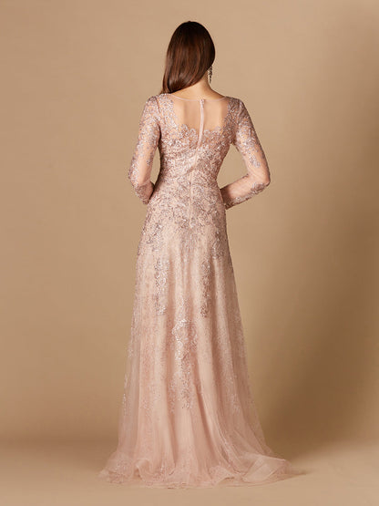 Lara Dresses 29326 Long Sleeve Mother of the Bride Lace Dress