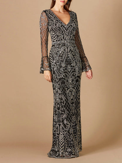 Lara Dresses 29358 Long Mother of the Bride Beaded Formal Pattern Dress
