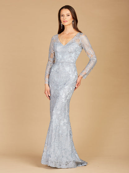 Lara Dresses 29466 Long Formal Mermaid Mother of the Bride Lace Dress