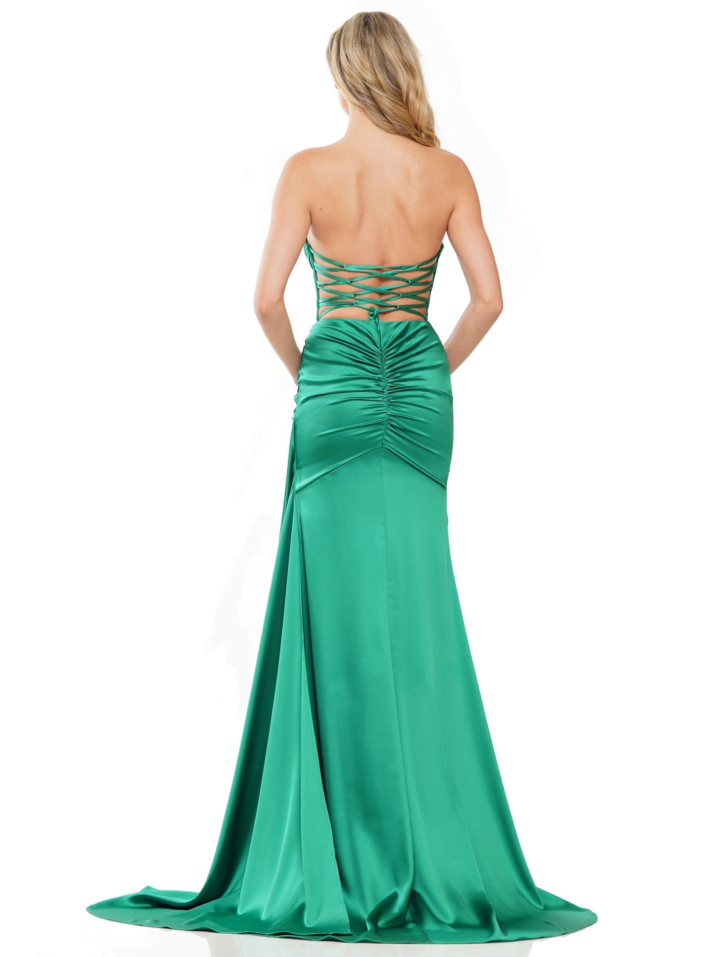Formal Strapless Long Prom Dress by Colors CL2968