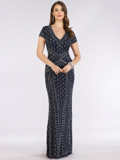 Lara Dresses 29746 Beaded Long Formal Mother of the Bride Dress